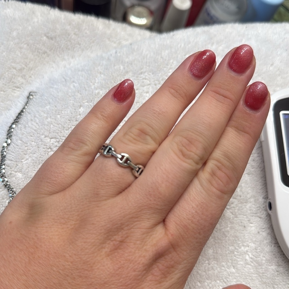 Hoorsenbuhs Le Teef Dame Silver Tri-Link Ring